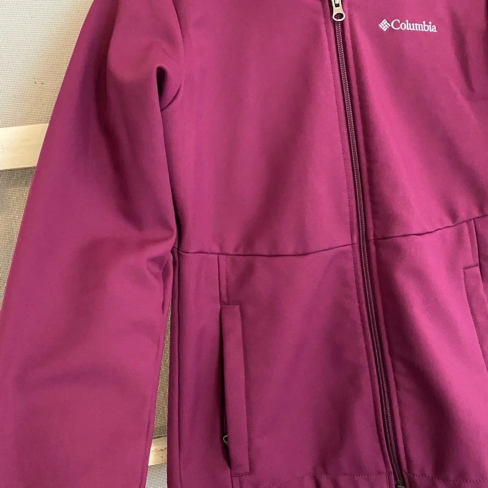Like new Columbia jacket girls large scuba fleece lined - Picture 4 of 5